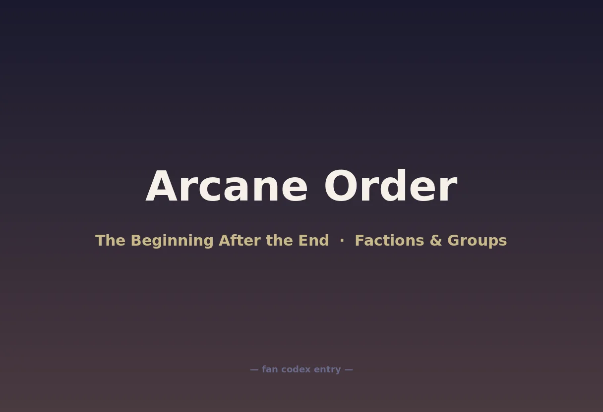 Arcane Order