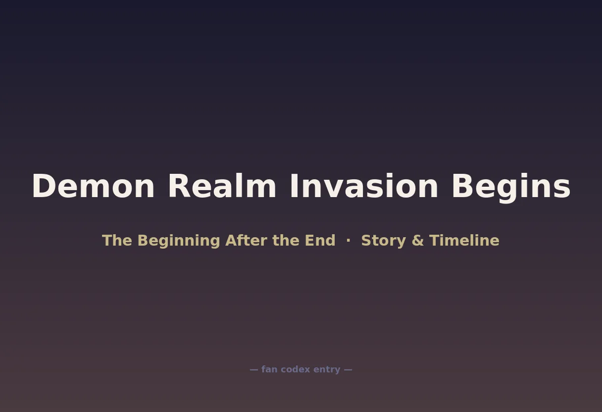 Demon Realm Invasion Begins